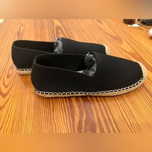 New Eileen Fisher Espadrille slip on black